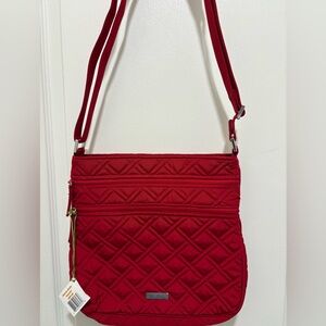 Vera Bradley Triple Zip Hipster in Tango Red (NWT)